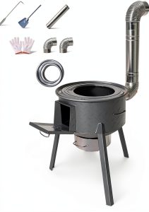 DNGXAOYA Wood Burning Stove Portable Outdoor Camping Cooking-0