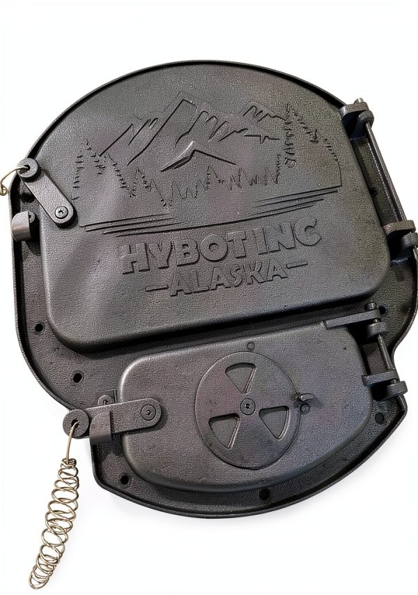 Hybot Inc Alaska Cast Iron Wood Stove Door Kit Freestanding-5