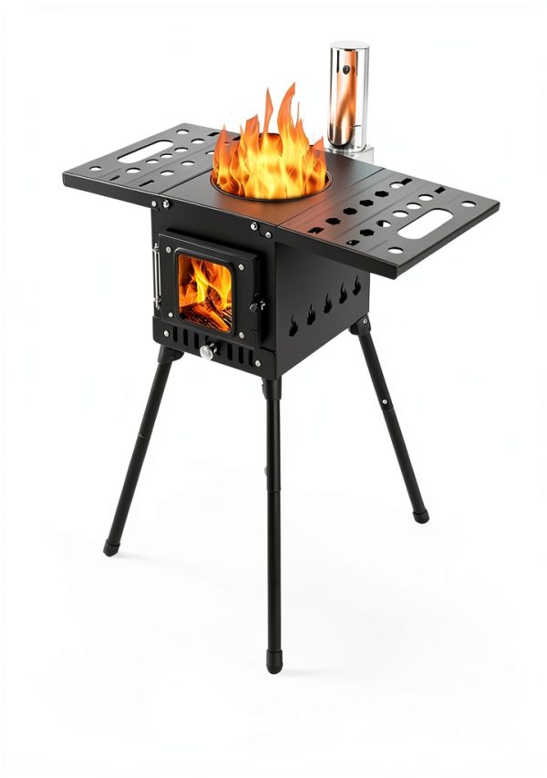 Surilehege Wood Stove Portable Carbon Steel Efficient-3