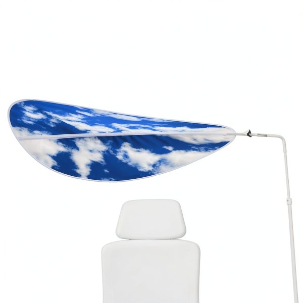 Generic Cloud Desk Shade Blue Fabric Office Partition-4