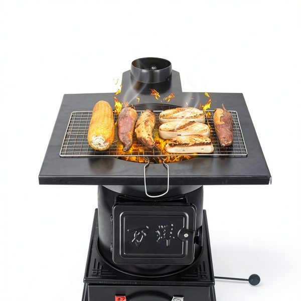 Pavo Wood Burning Stove Efficient Heating Home Decor-1