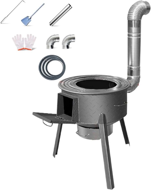 DNGXAOYA Wood Burning Stove Portable Camping Outdoor Cooking-0