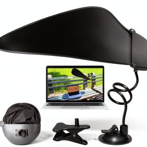 Livvie Office Light Blocker Universal Fit Black Adjustable-0