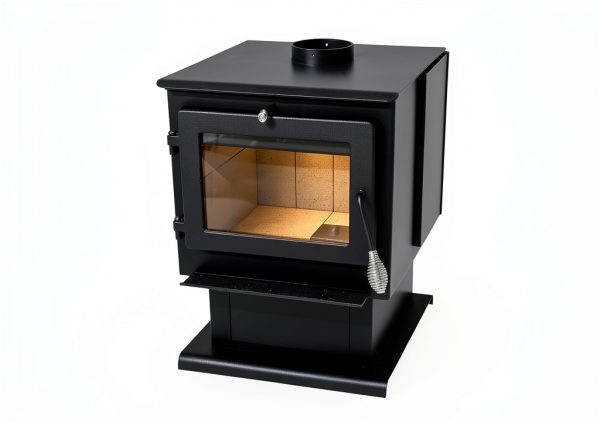 Cleveland Iron Works Wood Stove Black Metal High Efficiency-2