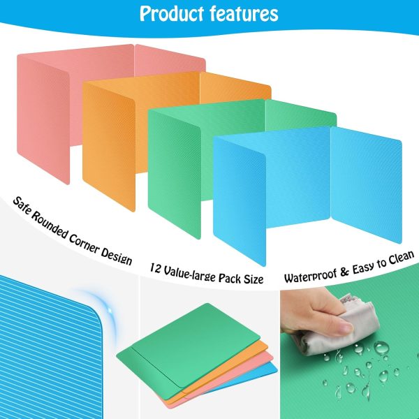 Ubenic Privacy Shields Classroom Dividers Colorful Design-4