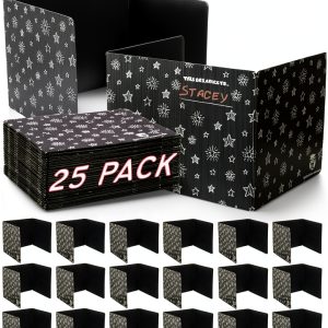 Excellent Teacher Black Plastic Desk Dividers 25 Pack-0