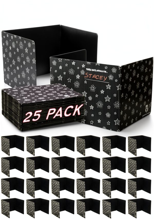 Excellent Teacher Black Plastic Desk Dividers 25 Pack-0