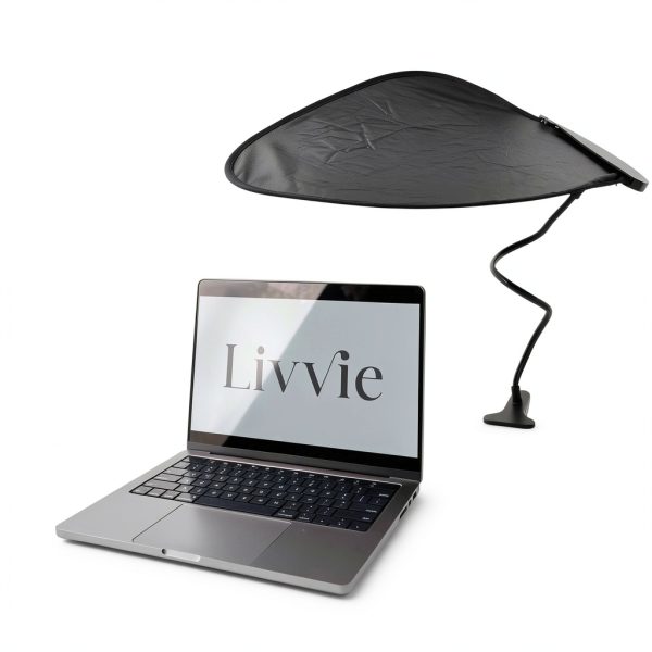 Livvie Office Light Blocker Universal Fit Black Adjustable-1