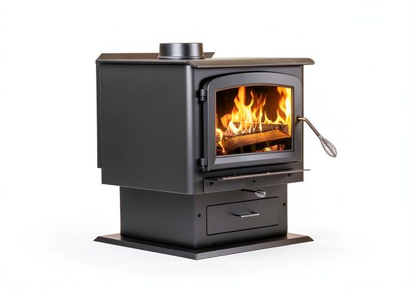 Ashley Hearth Wood Stove Black Alloy Steel Freestanding-2