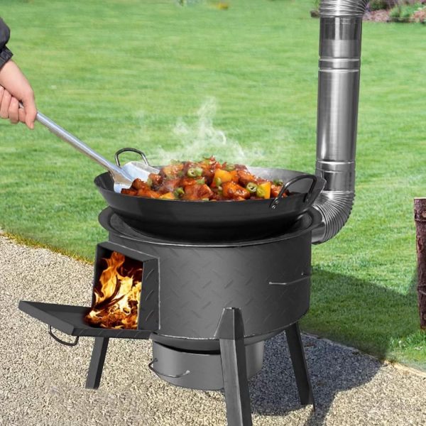 DNGXAOYA Wood Burning Stove Portable Camping Outdoor Cooking-2