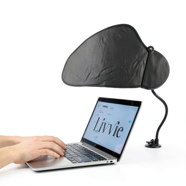Livvie Office Light Blocker Universal Fit Black Adjustable-4