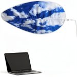 Generic Cloud Desk Shade Blue Fabric Office Partition-0