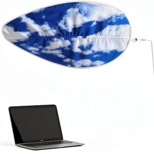 Generic Cloud Desk Shade Blue Fabric Office Partition-0