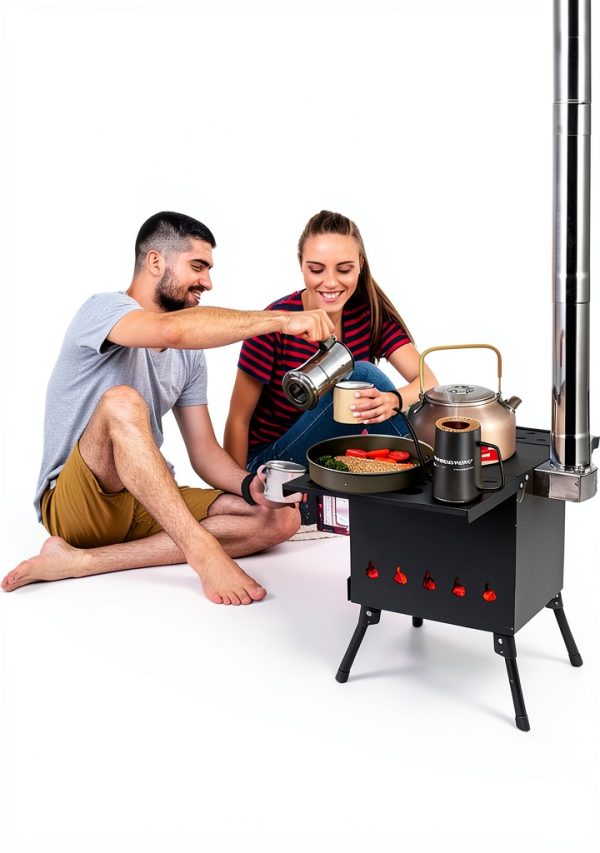 Surilehege Wood Stove Portable Carbon Steel Efficient-1