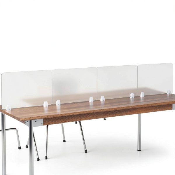 Tonchean Acrylic Desk Dividers Frosted Privacy Screens-6