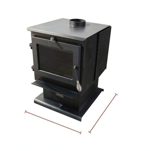 Cleveland Iron Works Wood Stove Black Metal High Efficiency-3
