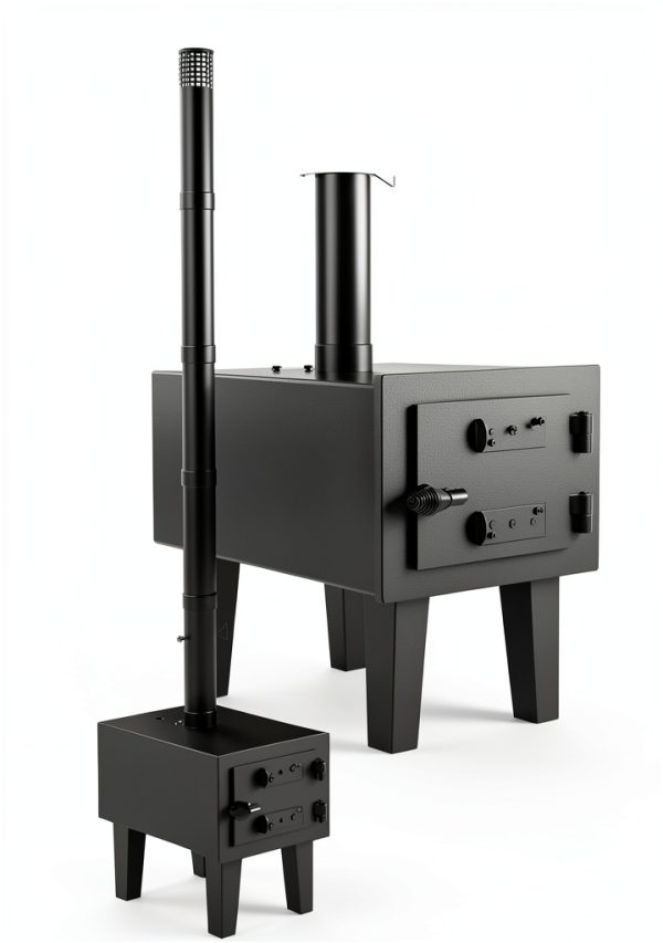 GarveeLife Wood Stove Portable Alloy Steel Black Outdoor-2