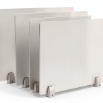 Tonchean Acrylic Desk Dividers Frosted Privacy Screens-0