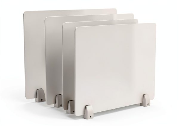 Tonchean Acrylic Desk Dividers Frosted Privacy Screens-0
