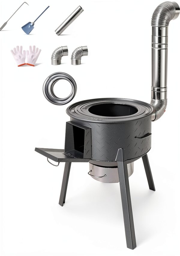 DNGXAOYA Wood Burning Stove Portable Outdoor Camping Cooking-0