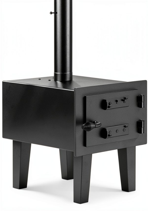 GarveeLife Wood Stove Portable Alloy Steel Black Outdoor-0