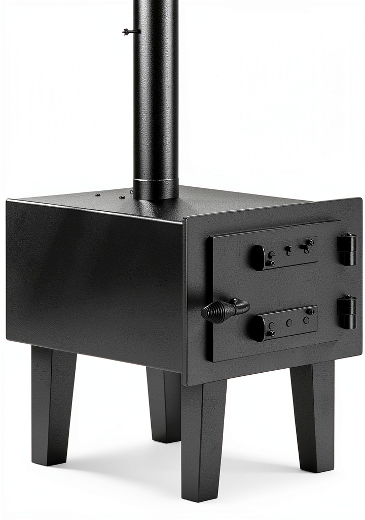 GarveeLife wood stove assembled in a forest setting