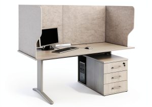 Dunzoom Office Desk Divider Foldable Privacy Panel Partition-0