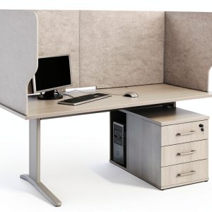 Dunzoom Office Desk Divider Foldable Privacy Panel Partition-0