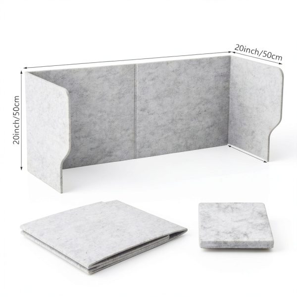Dunzoom Office Desk Divider Foldable Privacy Panel Partition-1