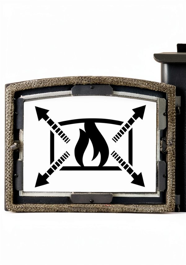 US Stove Wood Burning Stove Cast Iron Heats 1200 Sq Ft-5