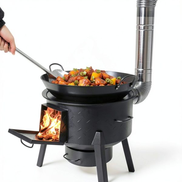 DNGXAOYA Wood Burning Stove Portable Outdoor Camping Cooking-2
