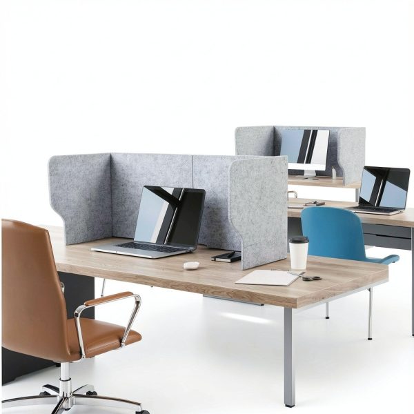 Dunzoom Office Desk Divider Foldable Privacy Panel Partition-5