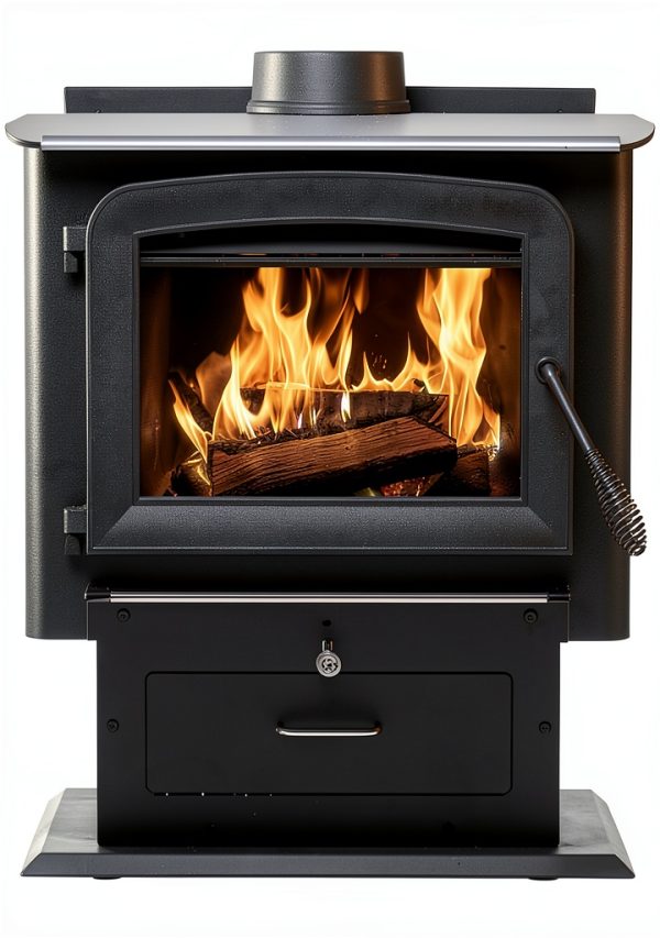 Ashley Hearth Wood Stove Black Alloy Steel Freestanding-1