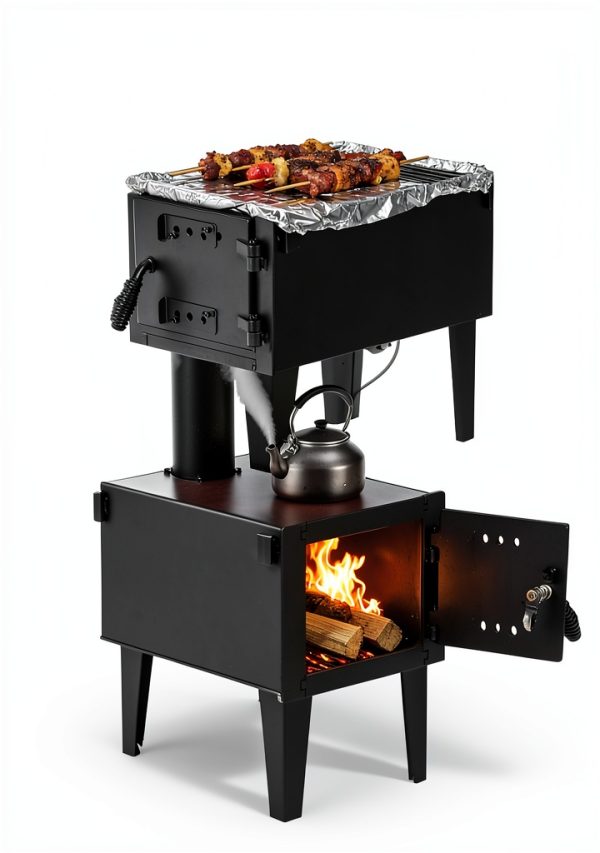 Garvee Wood Burning Stove Detachable Chimney Heavy Duty-7