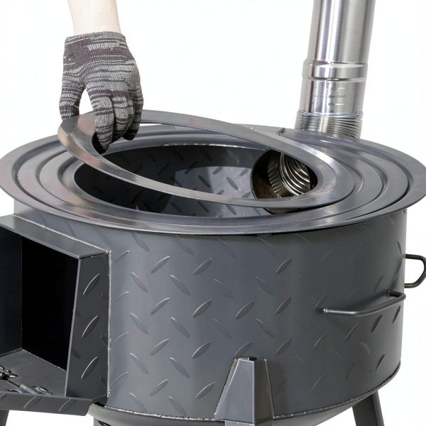 DNGXAOYA Wood Burning Stove Portable Outdoor Camping Cooking-6