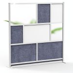 Stand Up Desk Store Room Divider Adjustable Privacy Panel-0