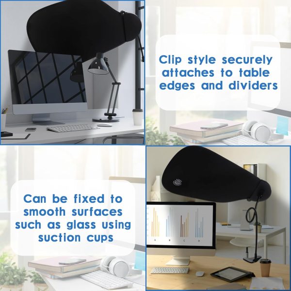 Yaomiao Office Desk Shade Adjustable Mounting Blackout-3