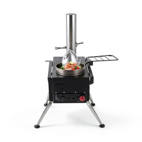 FEBTECH Wood Burning Stove Steel Camping Tent Heater-3