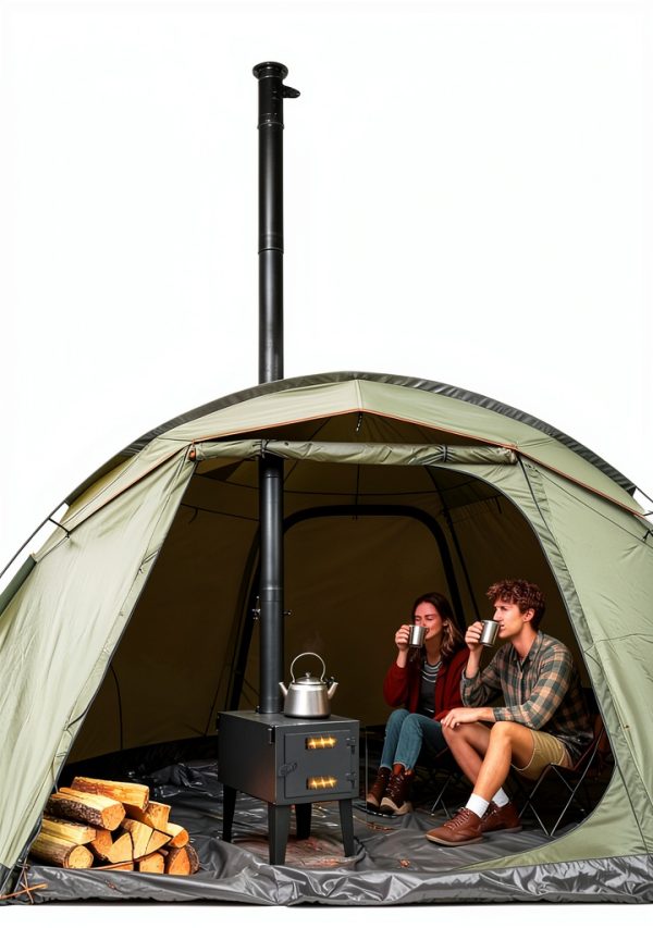 Garvee Wood Burning Stove Detachable Chimney Heavy Duty-2