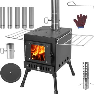 XDCFLA Wood Burning Stove Portable Metal Outdoor Camping-0