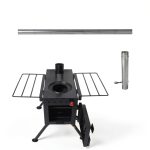 FEBTECH Wood Burning Stove Steel Camping Tent Heater-0