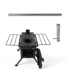 FEBTECH Wood Burning Stove Steel Camping Tent Heater-0