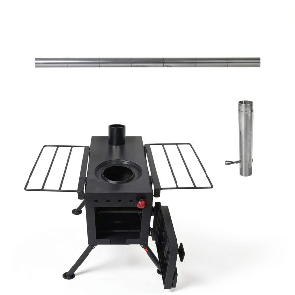 FEBTECH Wood Burning Stove Steel Camping Tent Heater-0