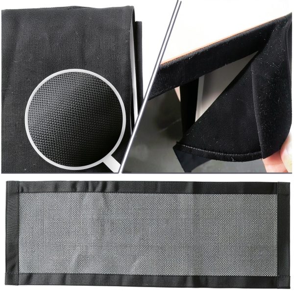 Desk Privacy Panel Wibeelee Canvas Black 60x15in-3