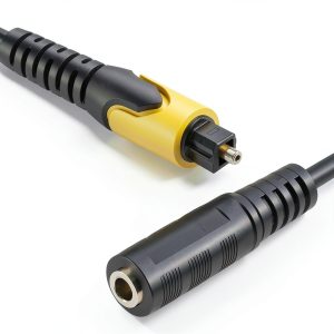 192KHz DAC Optical to 3.5mm Converter Tackston 4ft6in Fidelity Cable-0