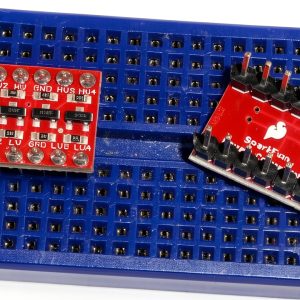 SparkFun Logic Level Converter - Bi-Directional Step Down 5V Signals to 3.3V and Steps up 3.3V to 5V Board Dimensions: 0.63 x 0.52 (16.05 x 13.33mm)-0